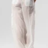 Sheer Game Time Leggings met wijde pijpen - Wit