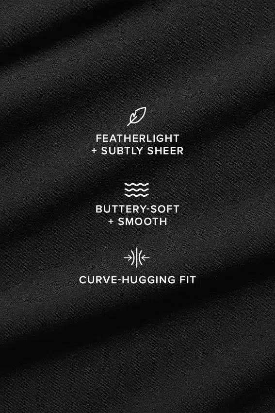 Sheer Glow-bh - Zwart
