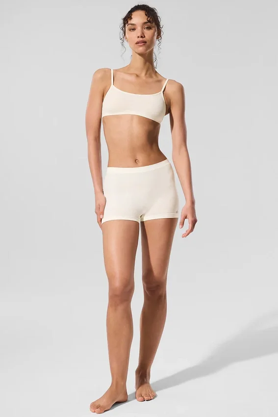 Sheer Glow Boyshort - Ivoor