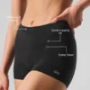 Sheer Glow-boyshort - Zwart