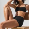 Sheer Glow-boyshort - Zwart