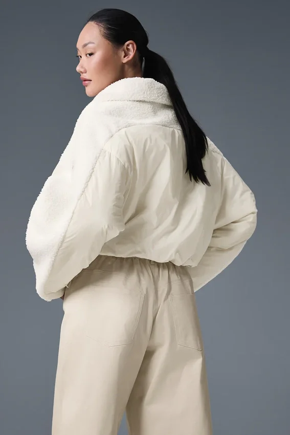 Sherpa Cozy Escape Puffer - Ivoor/Ivoor
