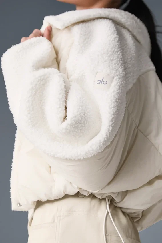 Sherpa Cozy Escape Puffer - Ivoor/Ivoor