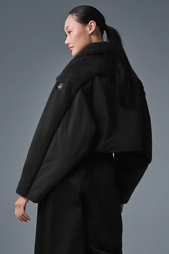 Sherpa Cozy Escape Puffer - Zwart/Zwart