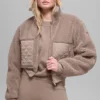 Sherpa Edge Bomber - Chai Latte