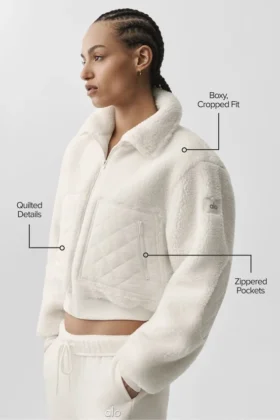 Sherpa Edge-bomber – Ivory