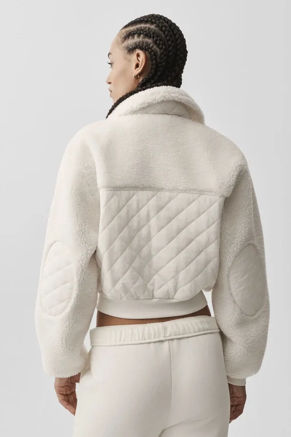 Sherpa Edge-bomber - Ivory
