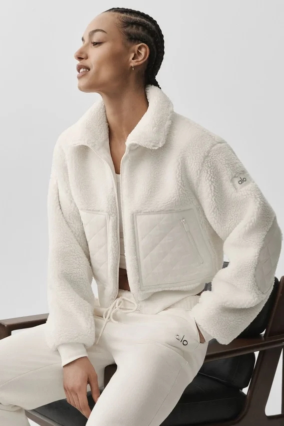 Sherpa Edge-bomber - Ivory