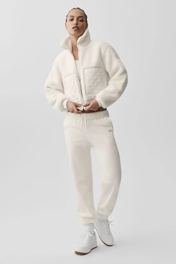 Sherpa Edge-bomber - Ivory