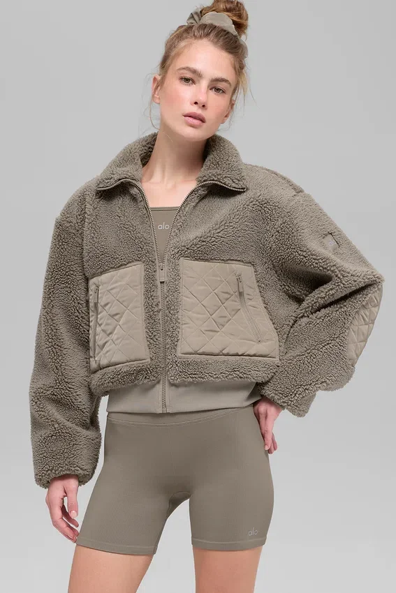 Sherpa Edge-bomber - Light Cocoa