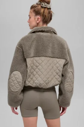 Sherpa Edge-bomber – Light Cocoa