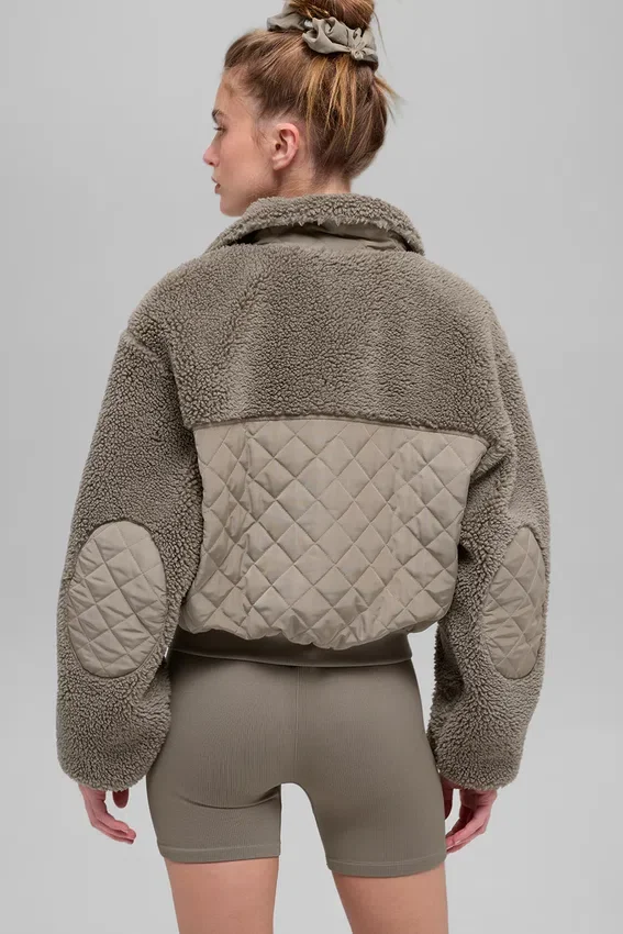 Sherpa Edge-bomber - Light Cocoa