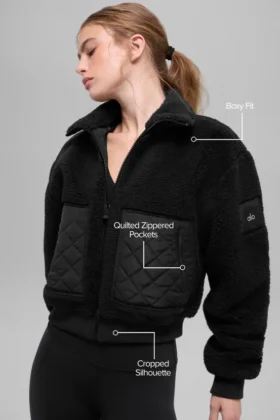 Sherpa Edge-bomberjack – Zwart