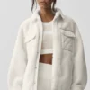 Sherpa Edge Shacket - Ivoor