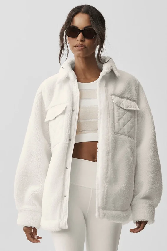 Sherpa Edge Shacket - Ivoor