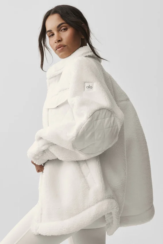 Sherpa Edge Shacket - Ivoor