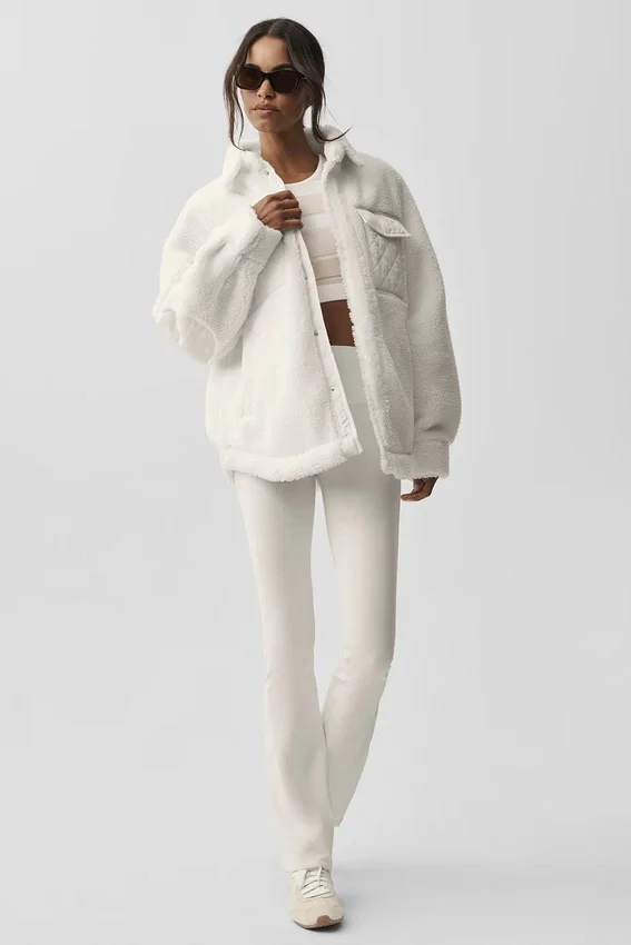 Sherpa Edge Shacket - Ivoor
