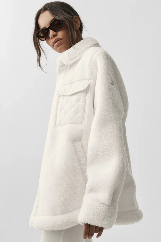 Sherpa Edge Shacket - Ivoor