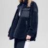 Sherpa Edge Shacket - Navy