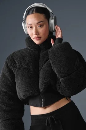 Sherpa Main Act Corset-pufferjas - Zwart
