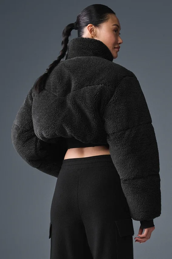 Sherpa Main Act Corset-pufferjas - Zwart