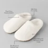 Sherpa Recovery-pantoffel - ivoorkleurig