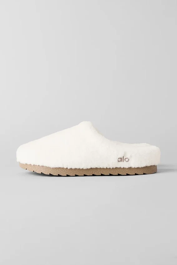 Sherpa Recovery-pantoffel - ivoorkleurig