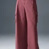 Show off Cargo-broek met wijde pijpen (lang) - Bordeauxrood Truffle