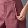 Show off Cargo-broek met wijde pijpen (lang) - Bordeauxrood Truffle