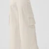 Show off Cargo-broek met wijde pijpen (lang) - Ivoor