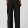 Show off Cargo-broek met wijde pijpen (lang) - Zwart