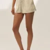Silk Blend Radiance Korte broek - Sandy Beige