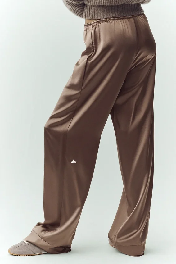 Silk Luminous-broek (lang) - Alpine Cocoa