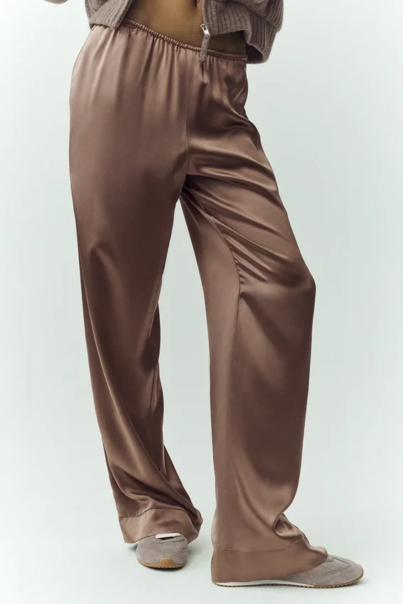 Silk Luminous-broek (lang) - Alpine Cocoa