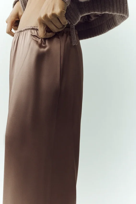 Silk Luminous-broek (lang) - Alpine Cocoa