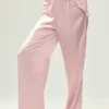 Silk Luminous-broek (lang) - Pink Champagne