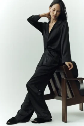 Silk Luminous-broek (lang) - Zwart