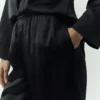 Silk Luminous-broek (lang) - Zwart