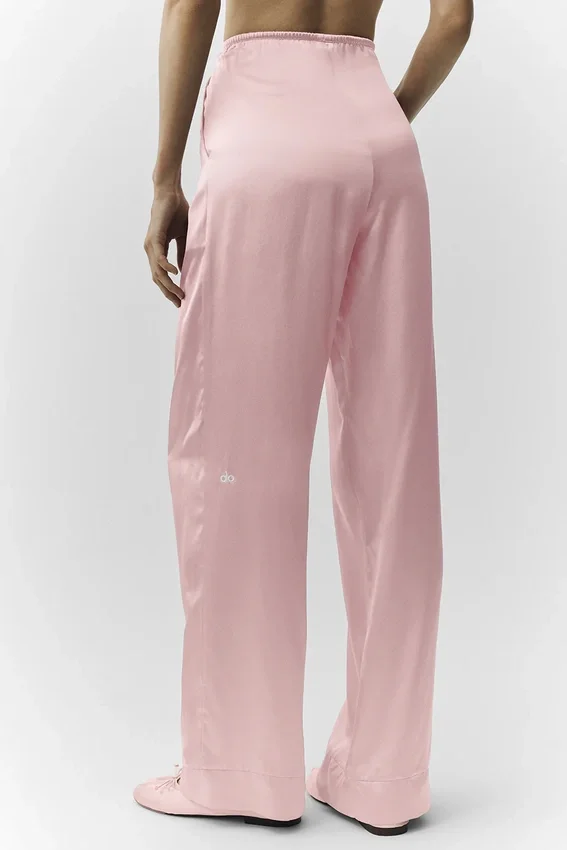 Silk Luminous-broek (Regular) - Pink Champagne