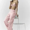 Silk Luminous-broek (Regular) - Pink Champagne