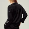 Silk Luminous Button up - Zwart
