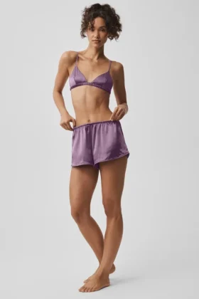Silk Luminous Korte broek - Plum Kiss