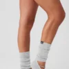 Siren Grip-sok met bandjes voor dames – Athletic Heather Grey