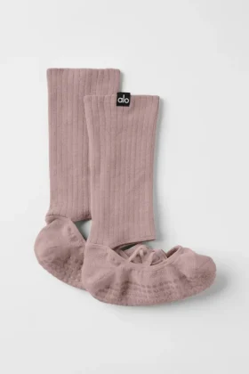 Siren Grip-sok met bandjes voor dames - Taupe