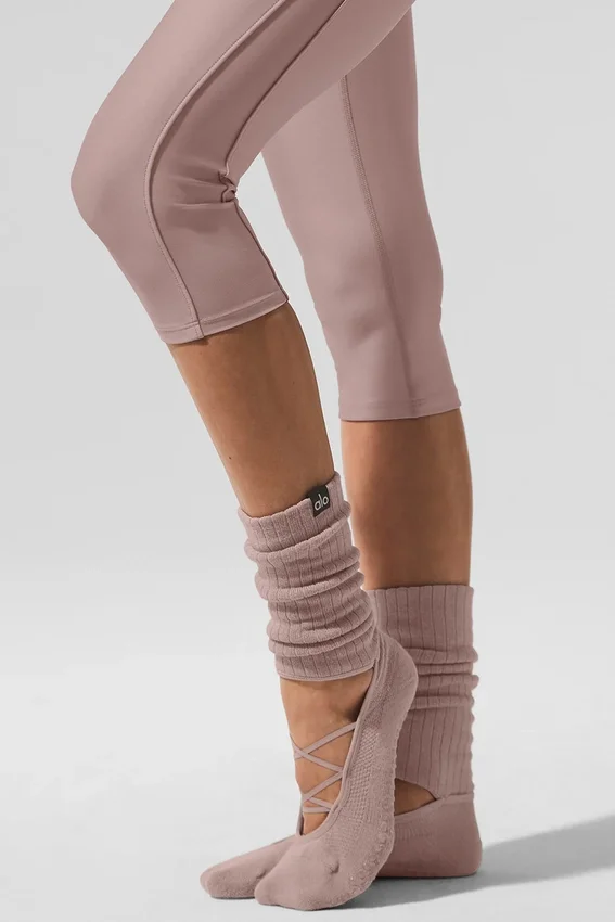 Siren Grip-sok met bandjes voor dames - Taupe