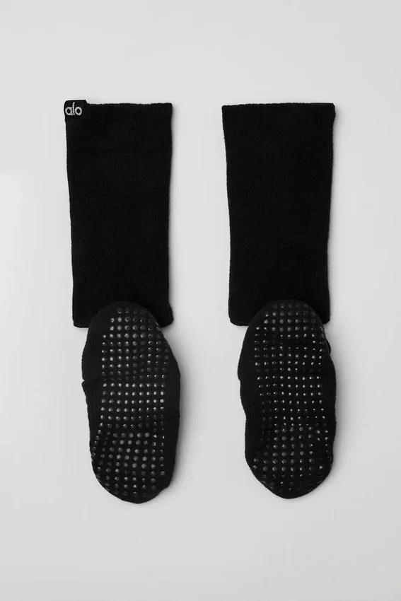 Siren Grip-sok met bandjes voor dames - Zwart