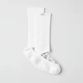 Siren Grip-sokken met bandjes voor dames - Wit