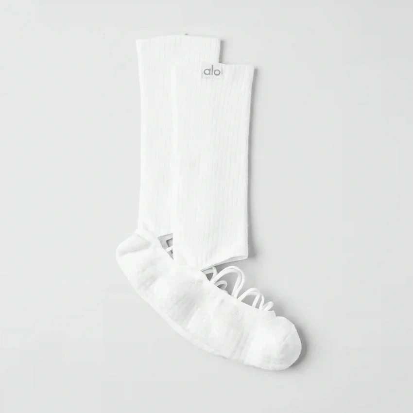 Siren Grip-sokken met bandjes voor dames - Wit