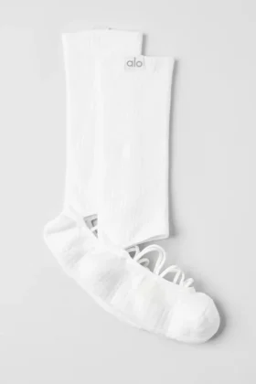 Siren Grip-sokken met bandjes voor dames - Wit