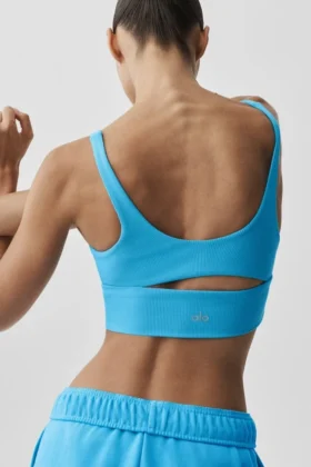 Slit Bra – azuurblauw